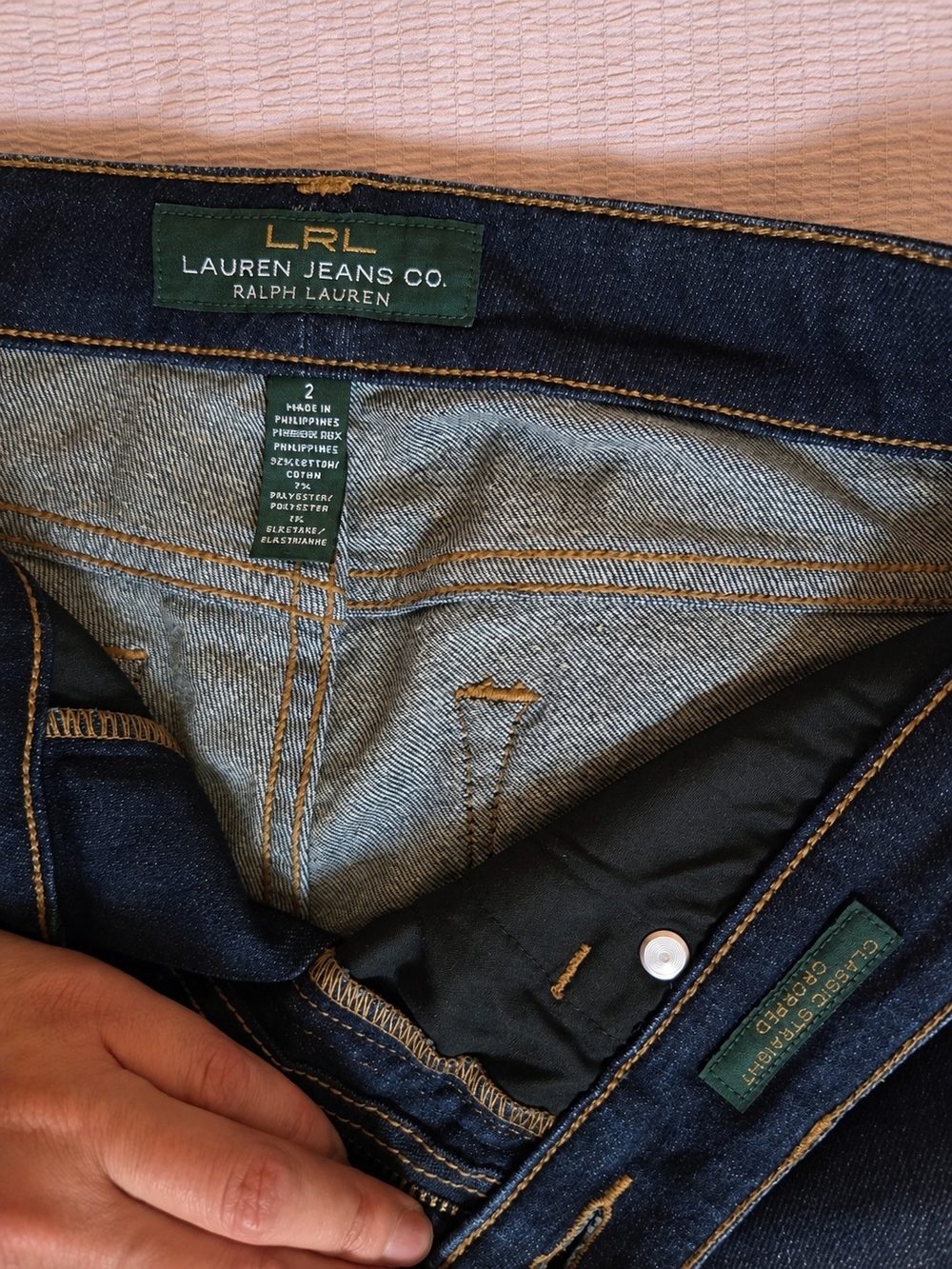 Ralph Lauren Dark Blue Straight-Leg Women's Jeans Size 2 - Picture 6 of 9